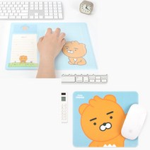 카카오 프렌즈 리틀프렌즈 마우스 패드 미니 데스크패드 라이언 어피치, 옵션01 리틀프렌즈 미니 데스크매트