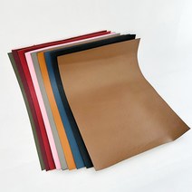 로스킨 천연 소가죽 (사피아노 패턴 9칼라) A4 크기 재단 가죽, 와인, 1개