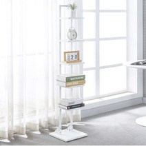 Sunshine 5단 책장 전시장 진열장 코너 일자 장식장 좁은 책전시장