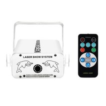 빔 라이트 사운드 컨트롤러 레이저 프로젝터 파티 무대 조명, 빠른해외배송_WHITE | 미국 플러그