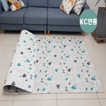 놀이방매트 놀이매트 바닥매트 유아매트 아기매트 층간소음방지매트 거실매트, 테라조 화이트/그레이