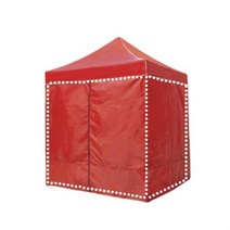 DZB 캐노피 천막 2M 벽면만 1면 민자 지퍼 바람막이 그늘막 야외천막 행사용천막 캐노피, 벤타샵DZ민자2M 레드