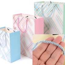 고급쇼핑백 미니페이퍼백 컬러쇼핑백 관공서쇼핑백 명품쇼핑백 리유저블쇼핑백 빅에코백 선물용종이가방 크라프트쇼핑백 실버라인 사선체크 쇼핑백, 중 - 핑크