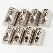 20PCS/10PCS M3 M4 M5 M6 M8 T 스프링 너트 2020 3030 4040 4545 알루미늄 프로파일 용 반원형 탄성 블록, 10 30s M6 10Pcs