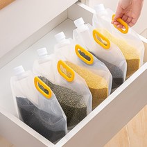 곡물 저장 밀봉 비닐팩 쌀 잡곡 콩 가정용 보관, 5개 세트 5kg  3.3cm 대두 검은콩