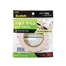 3M 스카치 다용도 부직포 양면 테이프 NW130, 없음