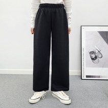 [간절기 기모]쿠마와이드일자팬츠