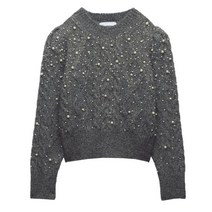 ZARA 펄 니트 스웨터 9598233