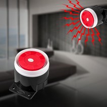 차량용 태양광 경광등 TOWODE 하이 데시벨 유선 사이렌 보안 버거 알람 실내 플러그 연결 와이파이 GSM 경, 한개옵션0
