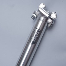 카본 안장봉 시트포스트 안장쇠봉 가변싯포스트 싯클램프 자전거 클램프 서스펜션안장봉 리치 알루미늄, 31.6mm 실버 스트레이트 헤드