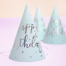 제이벌룬 파티 테이블 용품, 생일파티고깔 트윙클민트 6입