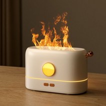 불멍 캠핑용 가습기USB 초음파 가습기 에센셜 오일 디퓨저 180ML 홈 오피스 공기 청정기 향기 진정 수면, 흰색 3