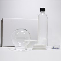 스노우만들 스노우볼 만들기 DIY 키트 100mm 풀 패키지/워터볼 만들기/재료, 유리구+고무마개
