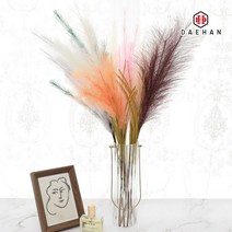 핑크뮬리 인조갈대 팜파스 인테리어 겨울 조화 AF-050, B타입(길이-100cm), 05_와인 AF-051