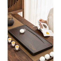 나무쟁반 가정용 차 테이블 대형 배수 나무 플레이트, 강 60x30