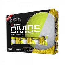 스릭슨 ZStar XV 골프공 나누기BGSL, 화이트/옐로우