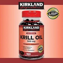 Kirkland Signature ExpectMolre Krill Oil500mg160정 크릴 오일 크릴 오일 오메가3 유산균 루테인 오메가3 크릴오일효능 눈영양제 크릴오일추천 크, 1개