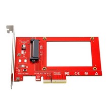 Pcie-u.2 어댑터 카드 PCI Express Gen3.0 4X 8X 16X 슬롯 범용 보드 SSD 하드 드라이브 변환, 한개옵션1, 01 Red