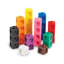 러닝리소스 백매쓰링크큐브 100피스 숫자 세기 셈놀이 쌓기 수학 학습 완구 조카 장난감 선물