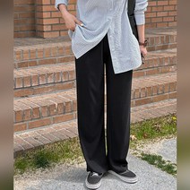 핫핑 코어스 스판 밴딩와이드팬츠