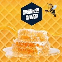 저렴한 가성비 벌꿀 생꿀 벌집꿀 순천 엘림농원 벌집 벌 꿀 280g 숙성 밀랍 국내산 꿀 프로폴리스 꿀차 밀랍 로얄제리 천연꿀 지리산, 1개
