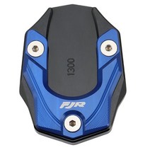 야마하 FJR1300 FJR 1300 2001-2019 용 오토바이 킥 스탠드 사이드 플레이트 익스텐션, blue black, 1개