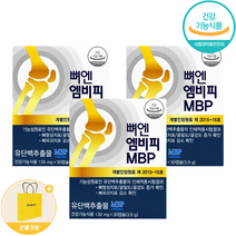 뼈엔 엠비피 MBP + 생활집사 쇼핑백, 3개, 30캡슐