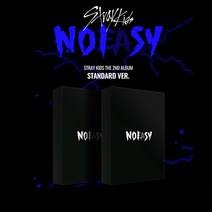 스트레이키즈 일반반 정규 2집 앨범 NOEASY 노이지 예약 발매 CD [버전선택], 2종세트, 지관통에 넣은 랜덤 포스터 1종