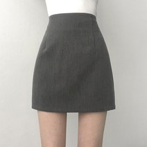 리리의감각 여성 핀턱 A라인 뒷밴딩 치마 미니 스커트