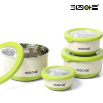 키친아트 이중진공 밀폐 스텐찬통 더블 푸드박스, 730ml, 1개
