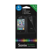 Sonix Screen Protector for Verizon or AT T iPhone 4 6-pack