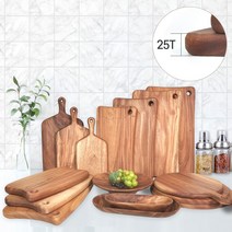 수지씨앤엘 마호가니 통원목도마 플레이팅 통원목 원목도마 나무 접시, 마호가니 원형핸들도마 대 10003