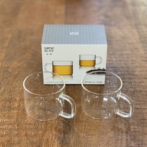 사마도요 유리잔 2P 유리잔세트 CP-02 다기 찻잔 내열유리 SAMA CLAS 글라스, 2개입, 투명유리잔