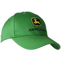 John Deere 자수 로고 야구 모자 - 원 사이즈 - 남성용 - 존 디어 그린, One Size