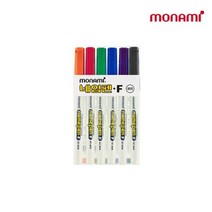 모나미 중간글씨용 네임펜 12색 세트, 6색, 6세트