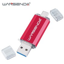 hotsale wansenda otg usb 플래시 드라이브 type c 펜 드라이브 512gb 256gb 128gb 64gb 32gb 16gb usb 스틱 type-c 장치용 3, 빨간색