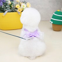 예쁜옷가게 여름하네스 리본 레이스 하네스, 보라