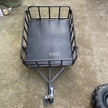 마카롱 ATV 4륜 오토바이 사발이 다목적 운반차 트레일러 자체 제작 4 륜 오토바이 후면 트레일러화물 컨테이너화물 버킷, 볼 헤드 트랙션이 있는 견인 버킷 세트