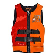 JETPILOT(제트 파일럿) 키즈용 SHARK 네오 베스트오렌지레드(JA20211O) (8-10세(신장:120~140㎝))