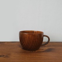 우드머그컵 손잡이나무컵 우드머그잔