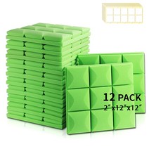 방음벽 방음 단열 음악 폼 소음 홈 액세서리, 5.12-MGT-Green - High Density-