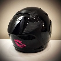 입술 해골 스티커 키스 뽀뽀 포인트 데칼 바이크 차량용 스티커, 입술해골-L, 레드반사