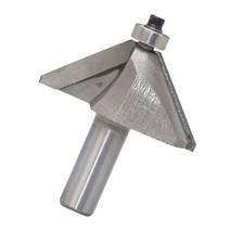 shangren 목공 모서리를 깎아내는 둥근 경사지는 목공을위한 조금 45도 둥근 홈 대패, 15, 실버, 설명