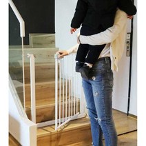 반려동물 난간 안전 게이트 애견 현관 주방 격리 휀스, 123-126 cm에 적합한 78 cm 높이