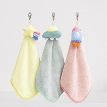 어린이집수건 고리손수건 핸드타월 주방 행주 욕실 캐릭터수건 답례품 손수건, 유성