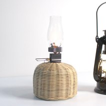 이소가스 워머 라탄 감성 캠핑 소품, 크림베이지