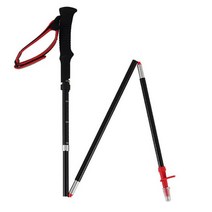 아웃도어 손목 고정 스트랩 초경량 3단 폴딩 트레킹 등산 스틱 산악회, 블루, free
