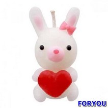 OOS996122깜직 토끼 양초 10개묶음 초만들기 만들기수업 점토 유치원만들기 클레이 만들기교재