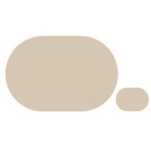 Inmos Pu 가죽 Placemats 식기 북유럽 가정 장식 식사 매트 다색 주문을 받아서 만들어진 코스터 Ecofriend, 08 Beige_01 S