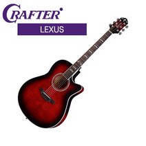 크래프터 렉서스 공연용 픽업장착 통기타 레드 칼라 [CRAFTER LEXUS RS] [기바뮤직]